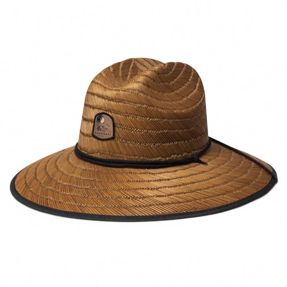 NEW FIELDSTONE men's surf straw hastings hat in chocolate